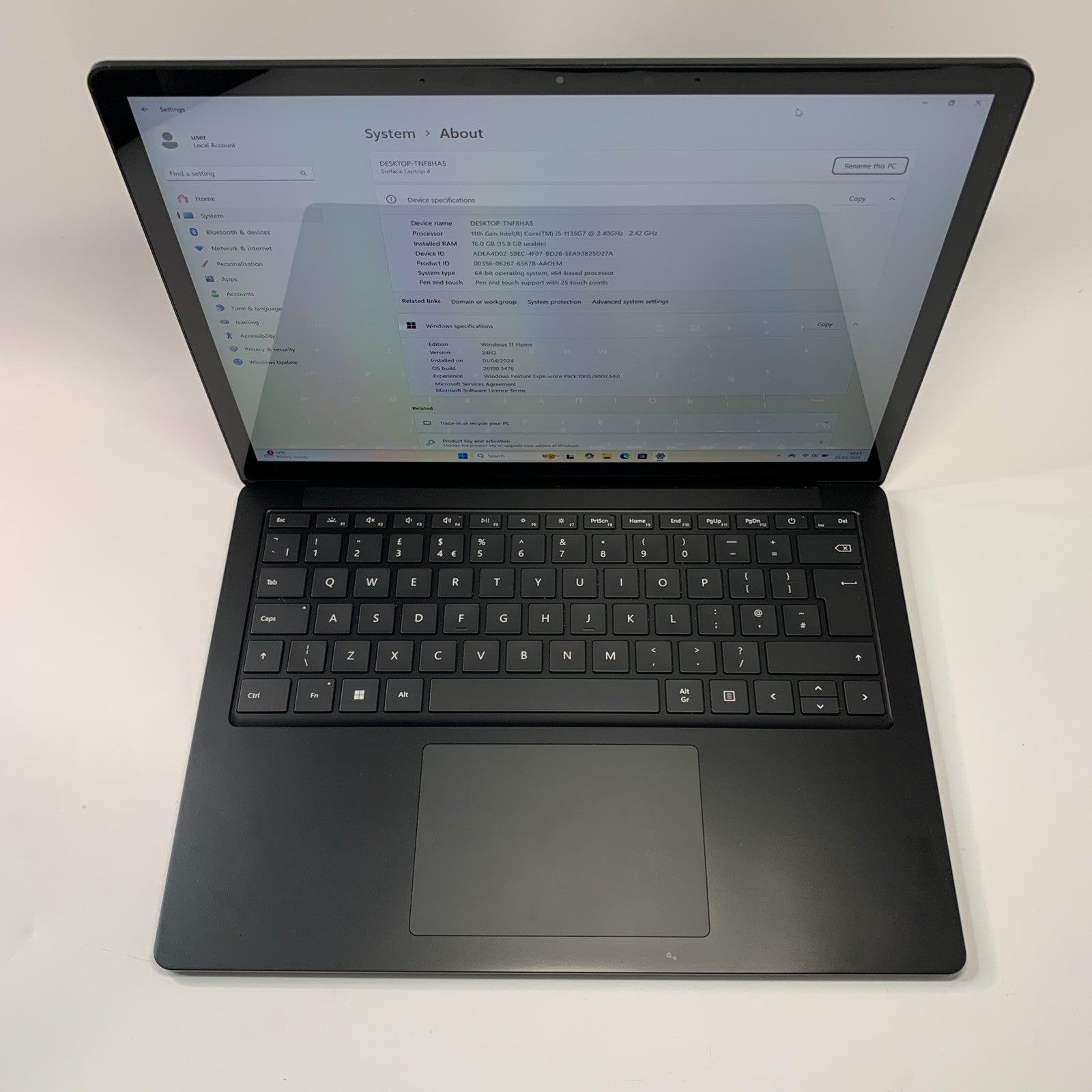 Microsoft Surface Laptop 4 13.5" Intel Core i5-1135G7 16GB RAM 512GB SSD Win 11