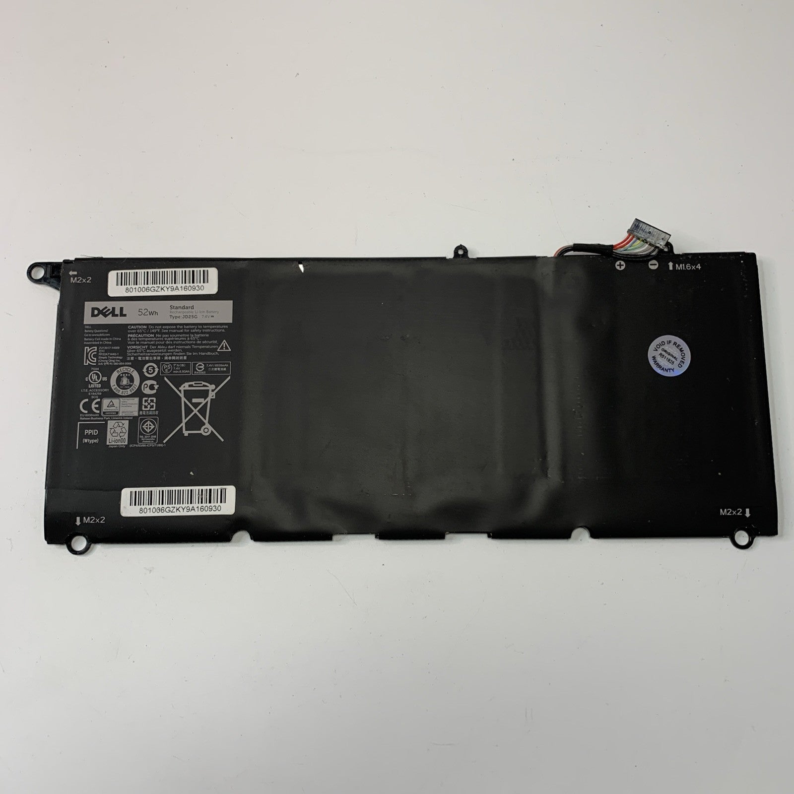 Genuine Dell XPS 13-9343 13-9350 P54G Laptop Battery JD25G Excellent Health